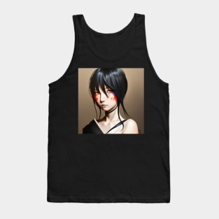 Anime Art Japanese Girl Illustration Design Tank Top